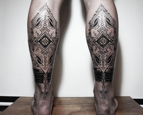 Balinese Inspired Tattoo Motif